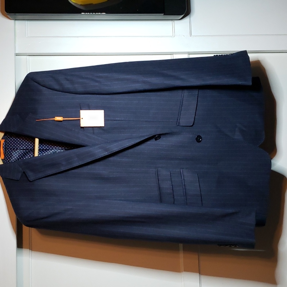 Talia men's navy blue wool jacket 40L
